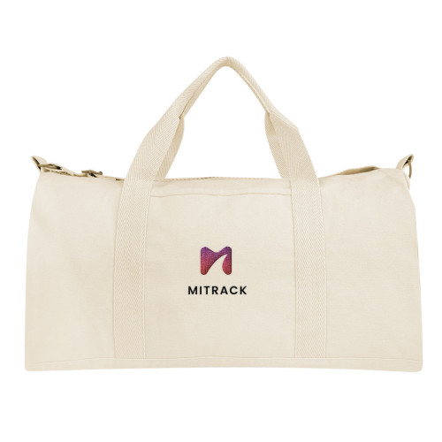 Aware™ 14 Oz. Recycled Cotton Flat Bottom Duffel Bag