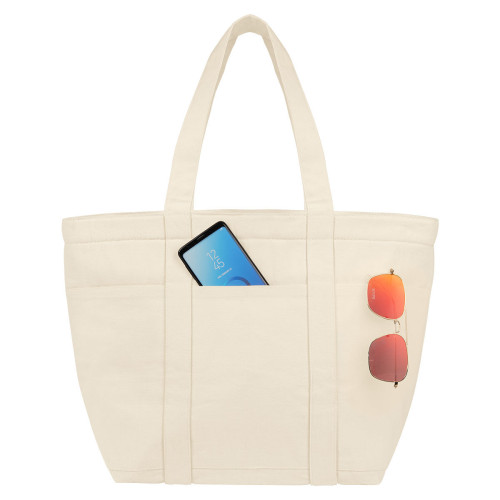 Aware™ 8 Oz. 20 Can Recycled Cotton Cooler Tote Bag