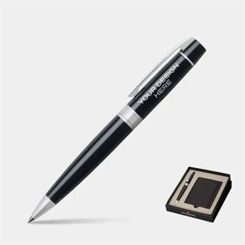 SHEAFFER® Gift Set Black 300 Ballpoint Pen w/ Card Holder