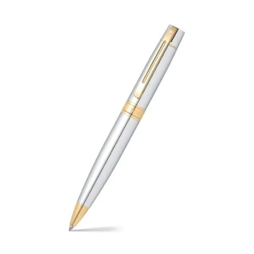 SHEAFFER® Gift Set Chrome S300 Ballpoint Pen w Hard Notebook