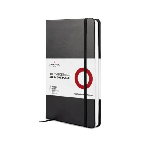 SHEAFFER® Gift Set Chrome S300 Ballpoint Pen w Hard Notebook
