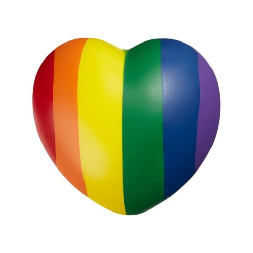 Rainbow Pride Heart Shape Stress Ball