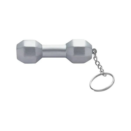 Dumbbell Shape Stress Ball Keychain