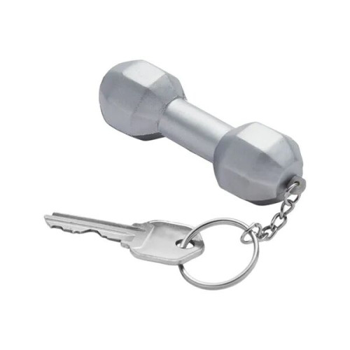 Dumbbell Shape Stress Ball Keychain