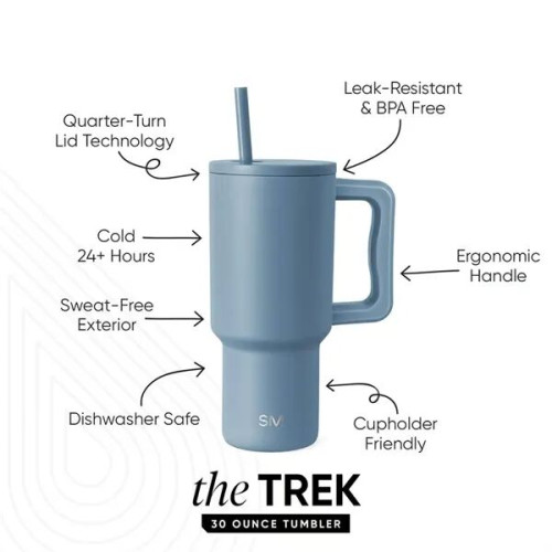 30 oz Simple Modern® Stainless Steel Insulated Trek Tumbler