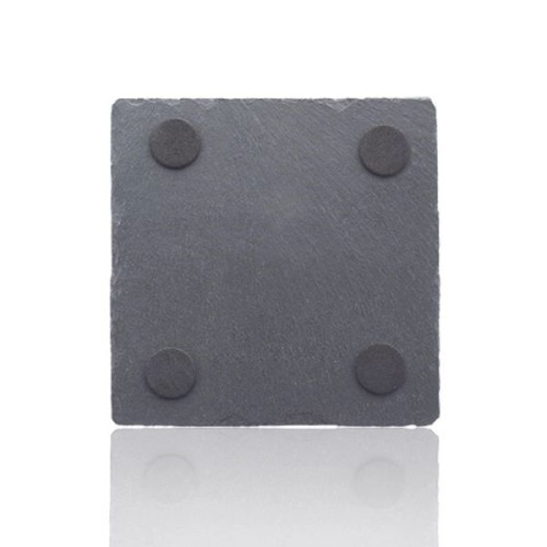 Square Slate Coaster w/ Custom Imprint & EVA Bottom Pad