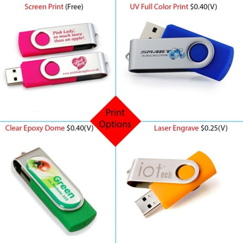 Custom Swivel USB Flash Drive
