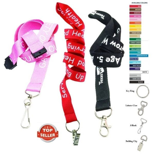 7 DAYS Delivered Printed Polyester Custom Lanyard