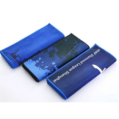 Poly-Cotton Beach Towel w/ Full Bleed Sublimation 410 GSM