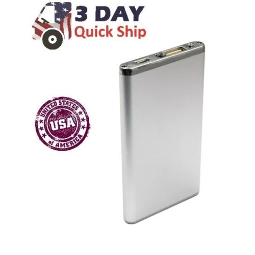 Proton Aluminum USA made High Capacity Power Bank w/ Cable
