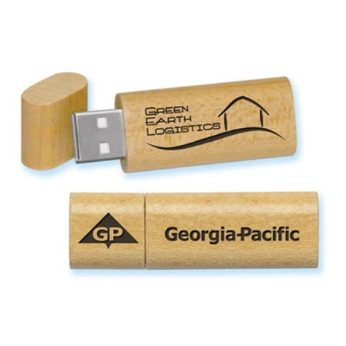 Slim Wooden USB Flash Drive