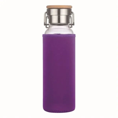 20 oz Glass Water Bottle With Neoprene Protective Sleeve