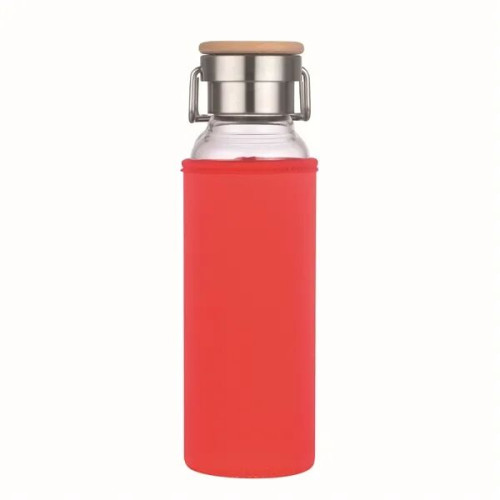20 oz Glass Water Bottle With Neoprene Protective Sleeve