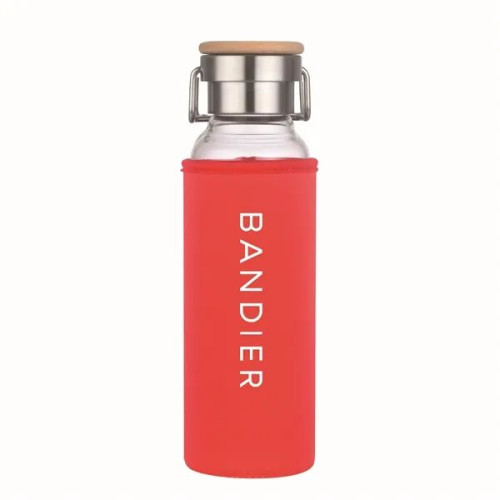 20 oz Glass Water Bottle With Neoprene Protective Sleeve