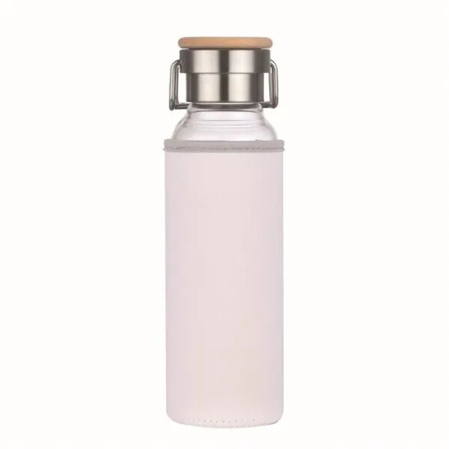 20 oz Glass Water Bottle With Neoprene Protective Sleeve