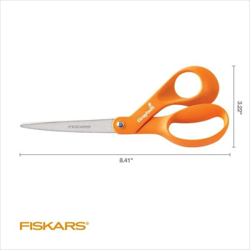 Fiskars® Original Orange-handled Scissors™ (8")