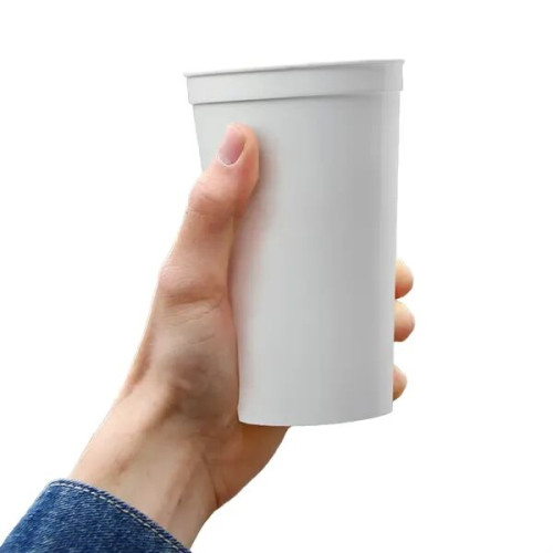 22 oz. Large Plastic Stadium Cup w/ Custom Imprint