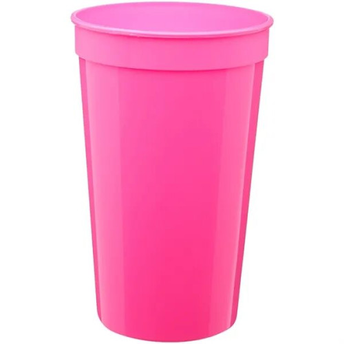 22 oz. Large Plastic Stadium Cup w/ Custom Imprint