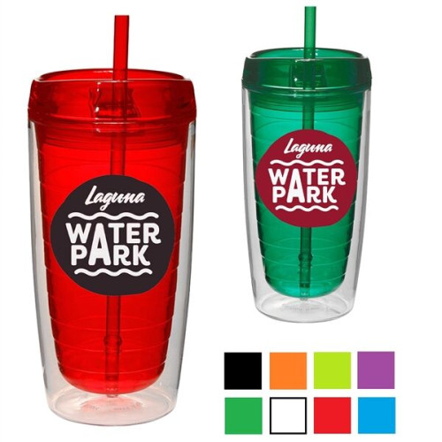 Tumblers 16 oz. Acrylic Insulated Coffee Travel Mugs
