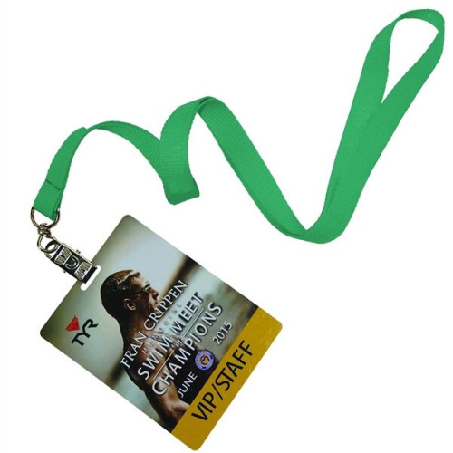 Combo Polyester Lanyards w/ PVC plastic ID Card