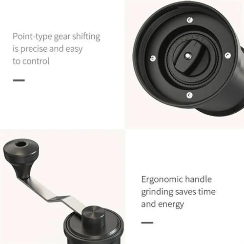 CafePro Manual Coffee Grinder - Adjustable Ceramic Burr