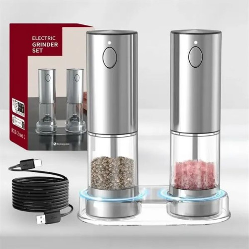 Electric Grinder Set - Adjustable Ceramic