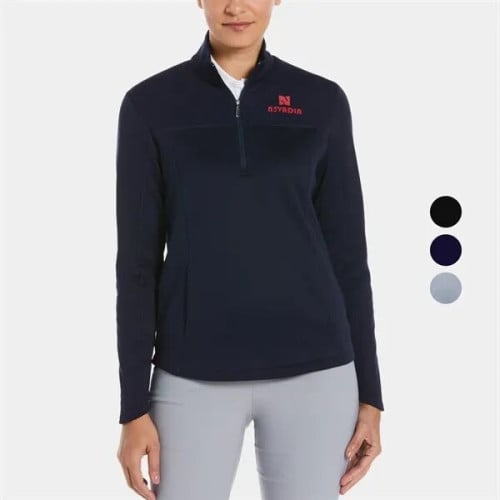 Callaway® Ottoman Womens Golf Quarter Zipper Fleece Pullover