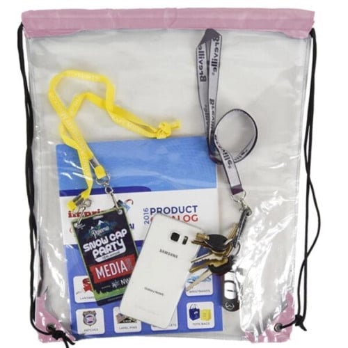 Clear Backpack - See Through Drawstring Bag