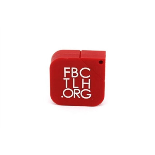 Custom 2D PVC USB Flash Drive - Square Shaped