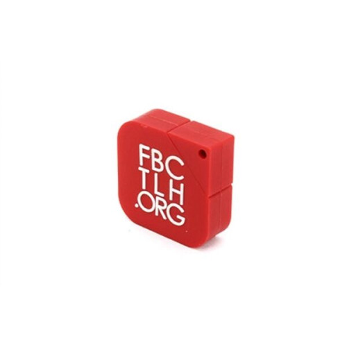 Custom 2D PVC USB Flash Drive - Square Shaped