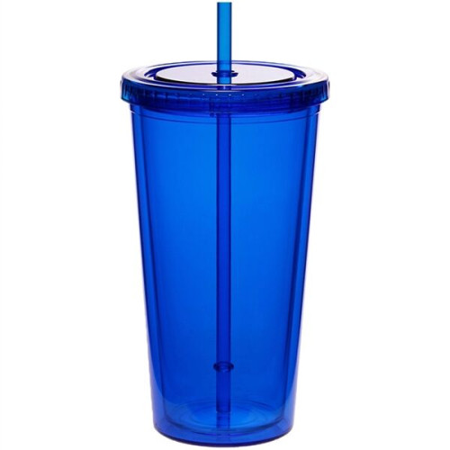 20 oz Acrylic Tumbler w/ Custom Logo & Matching Lid & Straw