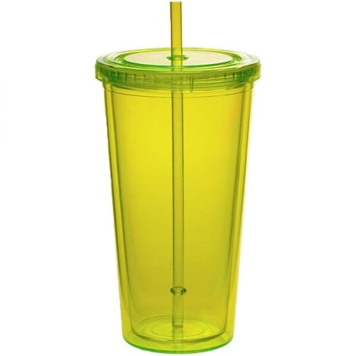 20 oz Acrylic Tumbler w/ Custom Logo & Matching Lid & Straw