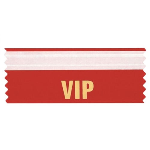 4"L x 1.625"W VIP Badge Ribbon