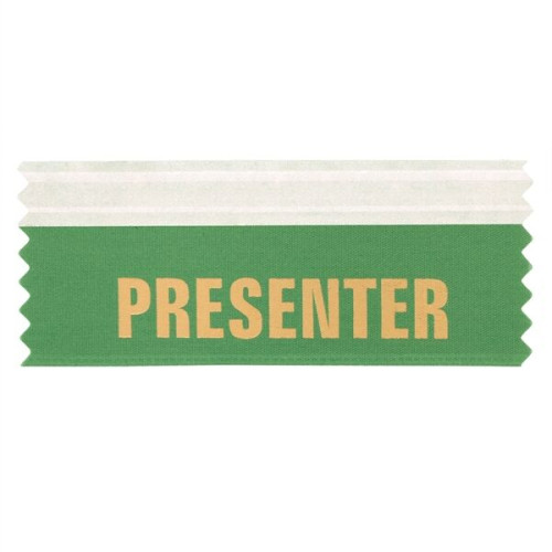 Presenter 4"L x 1.625"W Badge Ribbons