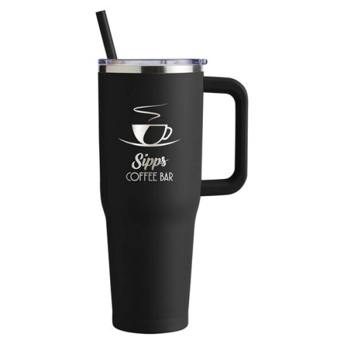 Harriton. 40 oz. Vacuum Insulated Stainless Steel Travel ...