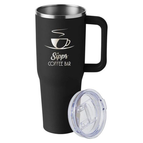 Harriton. 40 oz. Vacuum Insulated Stainless Steel Travel ...