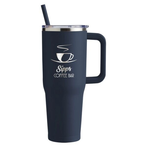Harriton. 40 oz. Vacuum Insulated Stainless Steel Travel ...