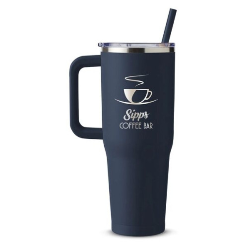 Harriton. 40 oz. Vacuum Insulated Stainless Steel Travel ...