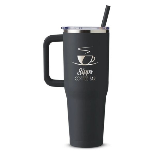 Harriton. 40 oz. Vacuum Insulated Stainless Steel Travel ...