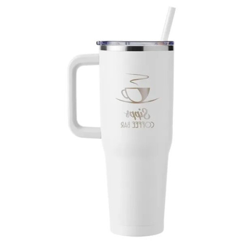 Harriton. 40 oz. Vacuum Insulated Stainless Steel Travel ...