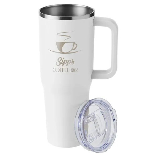 Harriton. 40 oz. Vacuum Insulated Stainless Steel Travel ...