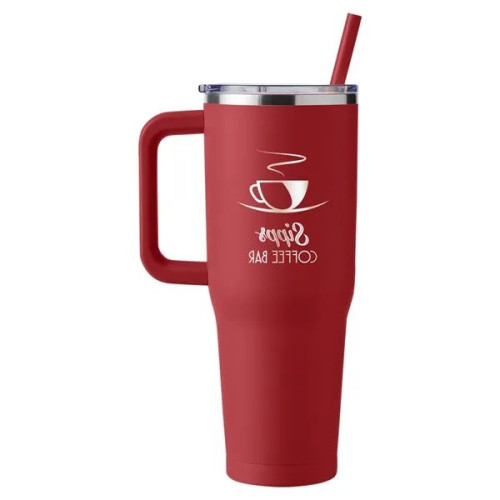 Harriton. 40 oz. Vacuum Insulated Stainless Steel Travel ...