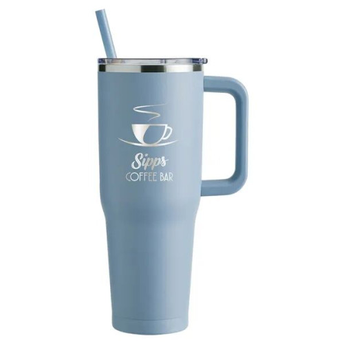 Harriton. 40 oz. Vacuum Insulated Stainless Steel Travel ...