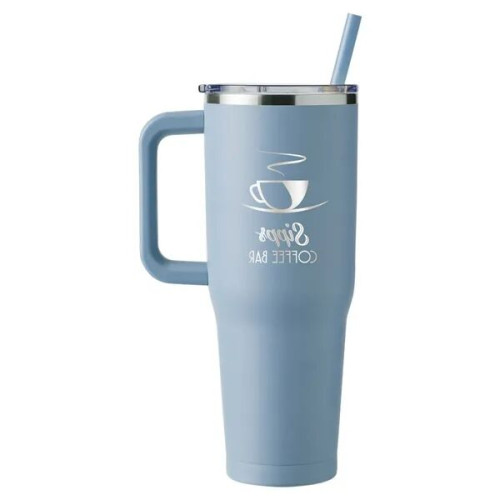Harriton. 40 oz. Vacuum Insulated Stainless Steel Travel ...