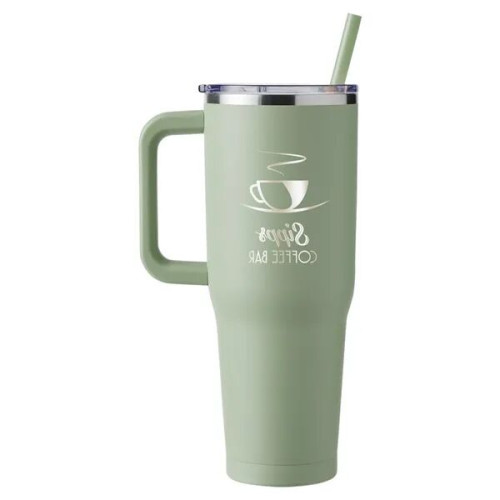 Harriton. 40 oz. Vacuum Insulated Stainless Steel Travel ...