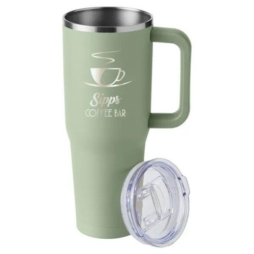 Harriton. 40 oz. Vacuum Insulated Stainless Steel Travel ...