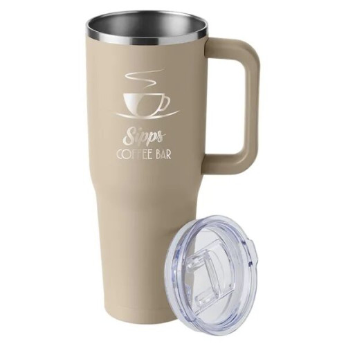 Harriton. 40 oz. Vacuum Insulated Stainless Steel Travel ...