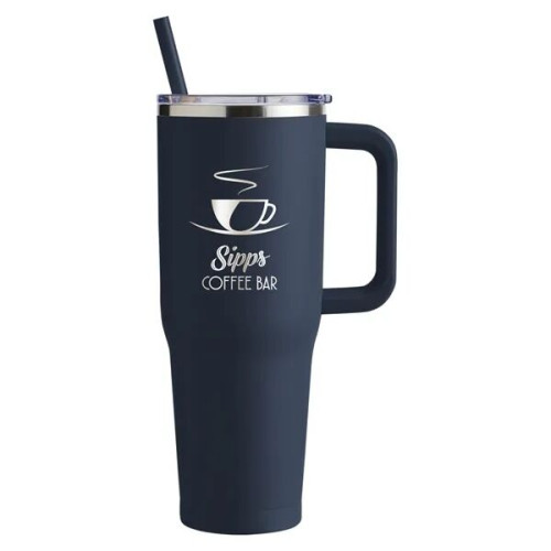 Harriton. 40 oz. Vacuum Insulated Stainless Steel Travel ...