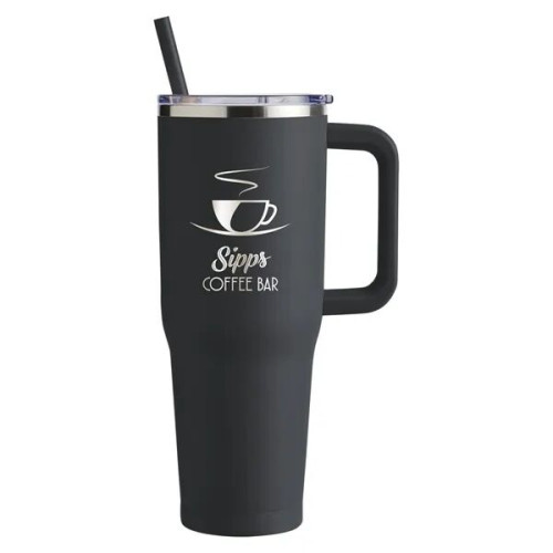 Harriton. 40 oz. Vacuum Insulated Stainless Steel Travel ...