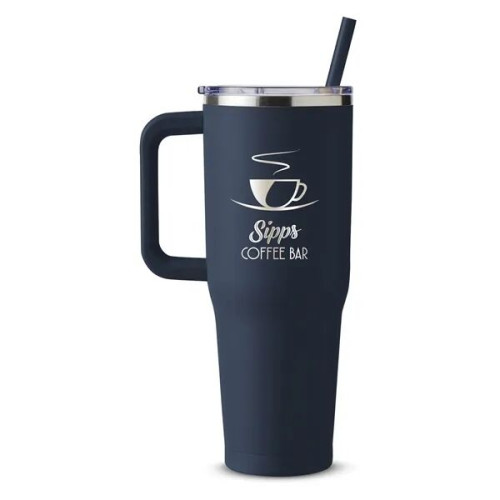 Harriton. 40 oz. Vacuum Insulated Stainless Steel Travel ...